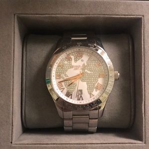 Michael Kors Silver Global Glam Watch Silver